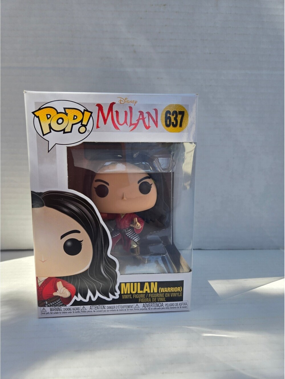 Funko Pop! Disney Mulan #637 Warrior Collectible Figure - Very Good Condition